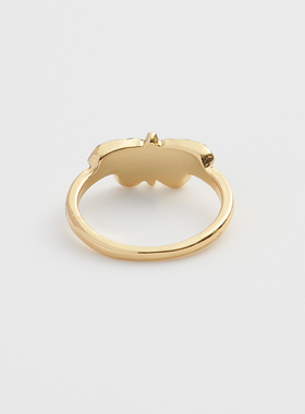 Fable蓝色艺术蝴蝶戒指珐琅装饰浪漫首饰小众精致礼物送女友