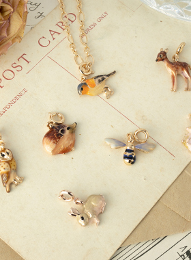 Fable女珐琅彩生日礼物吊坠手链