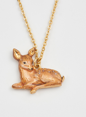 【当季新品】Fable休憩小鹿珐琅彩项链高级感女轻奢小众圣诞礼物