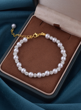 纯银珍珠手链女生2025年新款