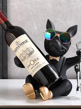 轻奢红酒酒架摆件餐桌装饰品客厅酒柜摆件家居红酒托架乔迁送礼