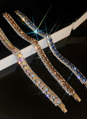 轻奢高级感镶钻几何卡扣手链手环