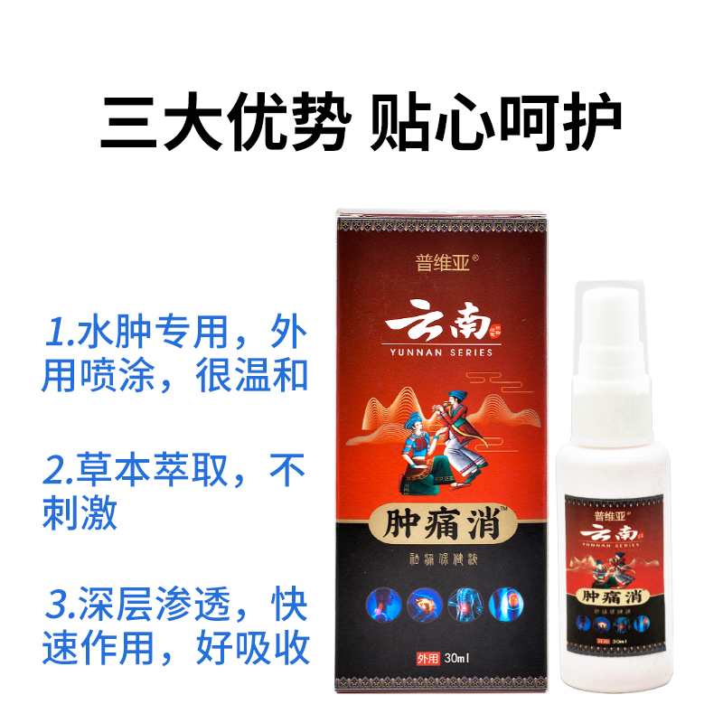 消脚肿水肿特效神器老人下肢浮肿利尿排水肿消脸部消小腿专用喷剂-图2