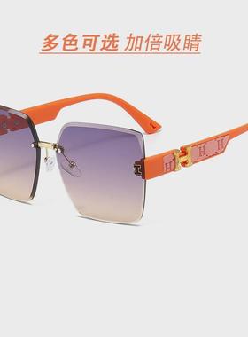 情侣款无框时尚百搭太阳镜