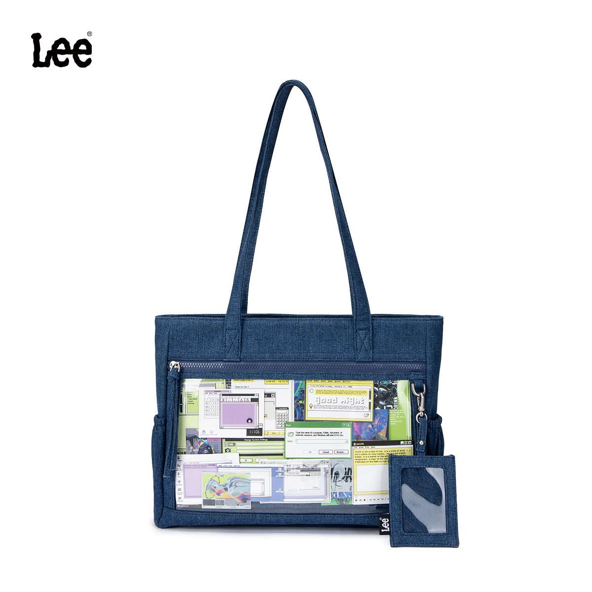 Lee托特包女大容量日系二次元痛包通勤单肩手提包学生上课腋下包 - 图3