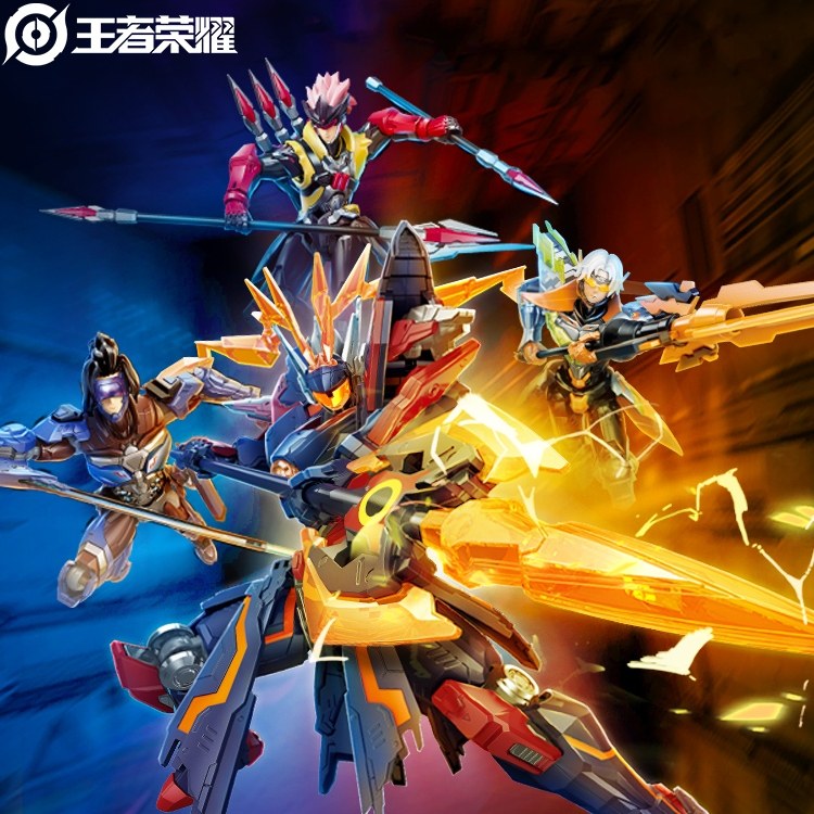 王者荣耀皮肤奇妙积木王者荣耀手办孙悟空铠皮肤模型男孩益智拼装儿童生日礼物