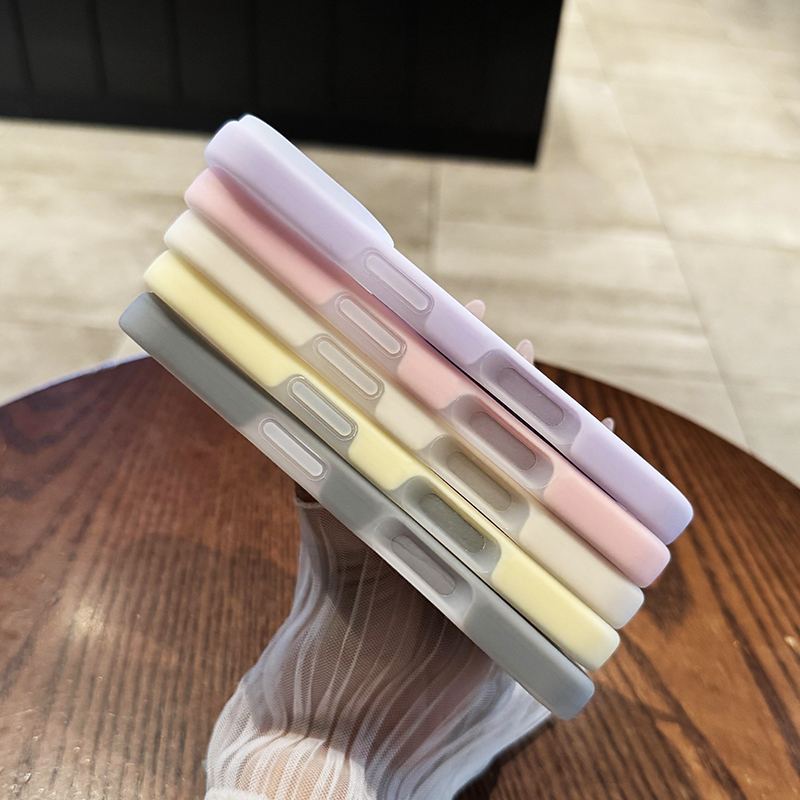 【全包AI触控按键】适用于苹果16promax手机壳新款奶黄色果冻液态硅胶iPhone16plus耐脏纯色17简约高级感时尚 - 图2