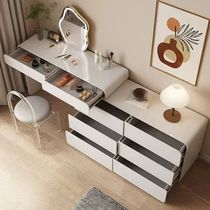 Cream Wind Dresser Dresser Solid Wood Incorporated modern minimalist fashion Makeup Tables Ins Wind Telescopic Makeup Table