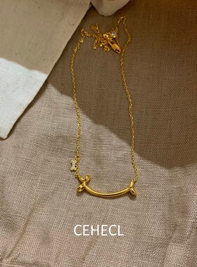 气球腊肠小狗项链女设计师锁骨链