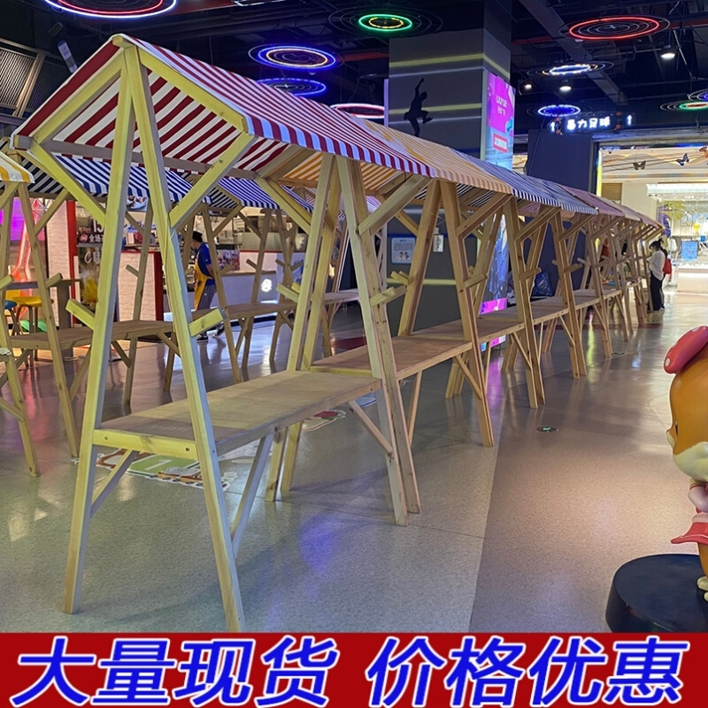 花车促销展示台地摊车市集夜市摆摊桌移动可折叠展示架集市摊位架-图1