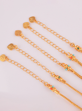 沙金可打开串珠手链蛇骨链