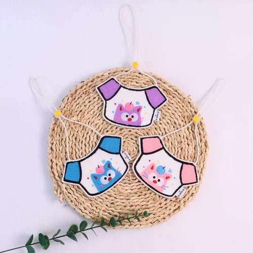 Милый слюнявчик, шарф, регулируемый нагрудник, с вышивкой