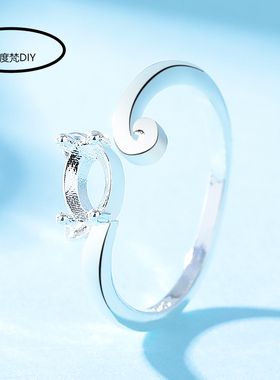 新款时尚小狐狸女戒指托托空托