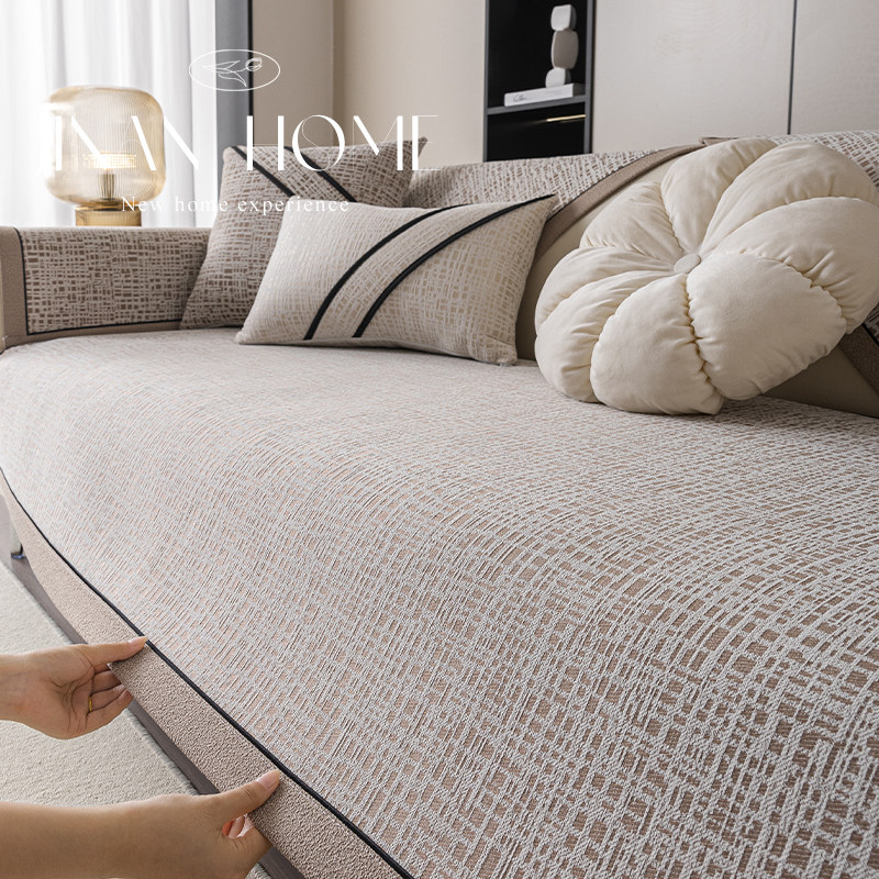 雪尼尔沙发垫2025新款四季通用法式直排坐垫子防滑防猫抓沙发套罩,淘宝优惠券,粉丝福利购,淘宝优惠卷