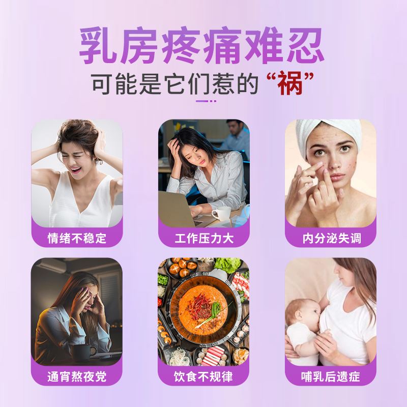 【舒碧特】乳腺结节、急慢性乳腺炎、乳腺增生乳腺纤维乳房疼痛