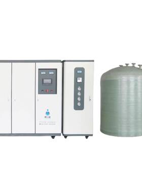 卓水越双级工艺加EDI超纯水系统光电超纯水系统15000L