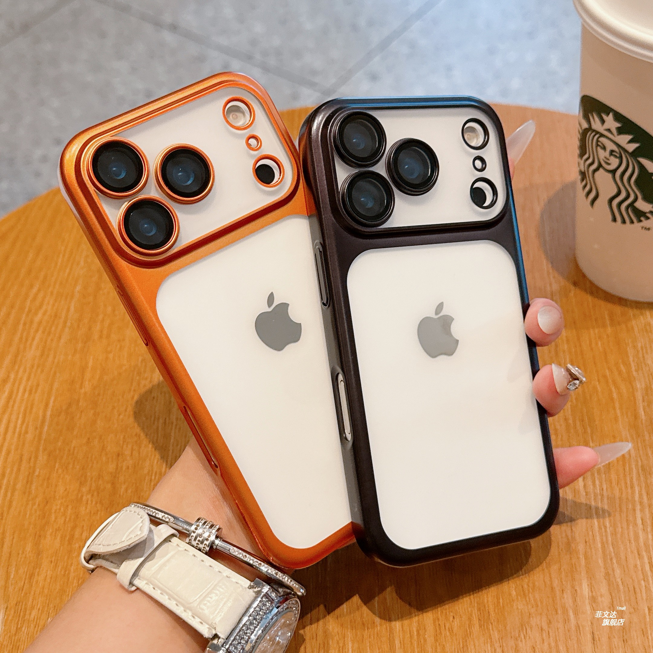 【自带镜头膜】适用iPhone17promax手机壳新款iPhone17pm电镀磨砂硬外壳16pm全包镜头15半透明14防摔13保护壳 - 图2