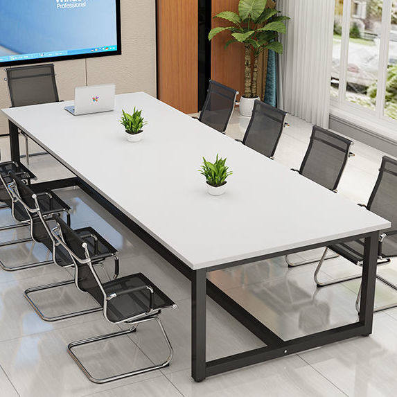 简易会议桌长桌培训桌长方形工作台洽谈长条桌办公家具职员办公桌