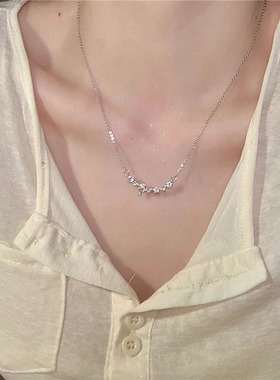 清瑾珠星星项链女款轻奢小众锁骨链2024新款爆款钛钢高级感设计感
