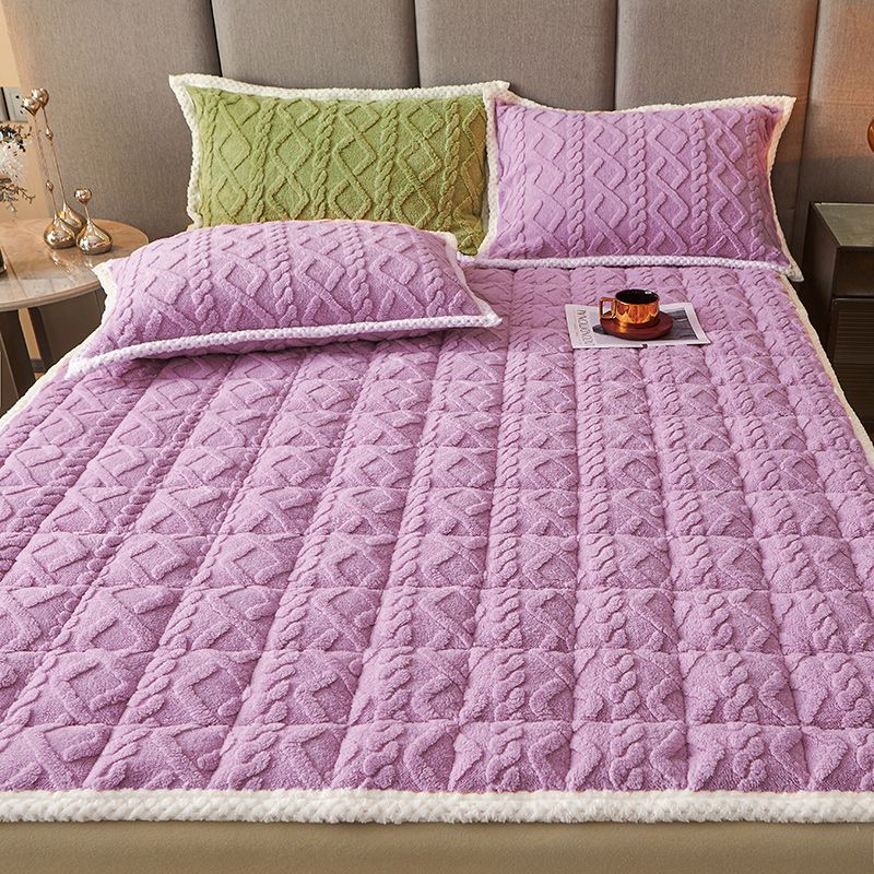 冬季牛奶绒床褥 加厚保暖塔芙绒床垫单件 学生宿舍专用单人软垫子