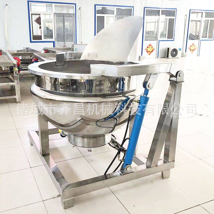 牛卤煮锅 鸡鸭肉类带滤网卤肉锅 液压翻锅全自动出料猪肉卤煮设备,淘宝优惠券,粉丝福利购,淘宝优惠卷