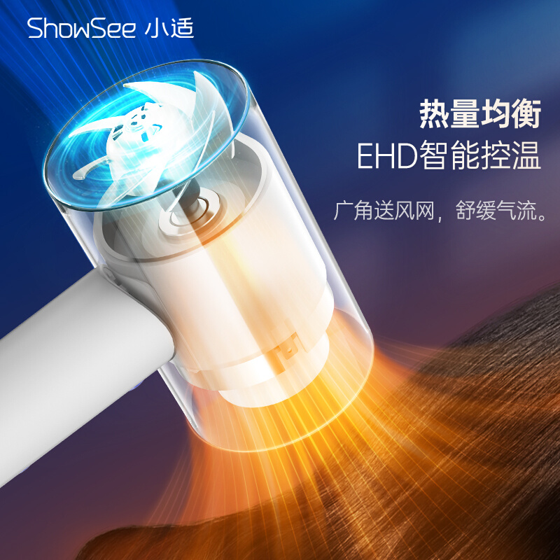 showsee/小适便携电吹风机家用负离子折叠大功率学生宿舍护发风筒-图2