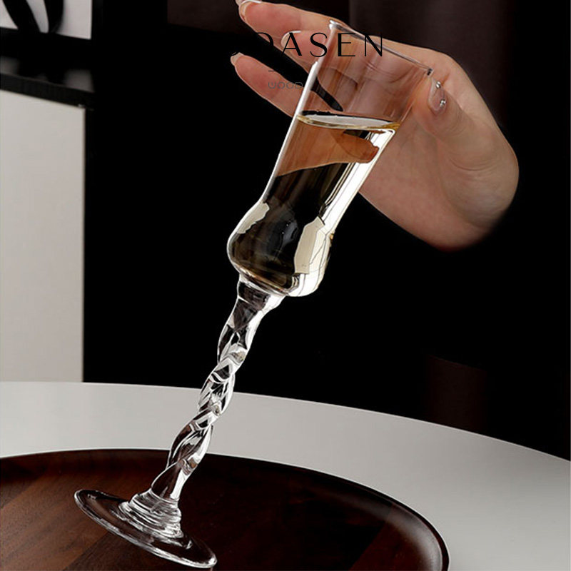 MODASEN丨秋月 KFEN创意高档玻璃香槟杯家用高脚扭扭杯白葡萄酒杯,淘宝优惠券,粉丝福利购,淘宝优惠卷