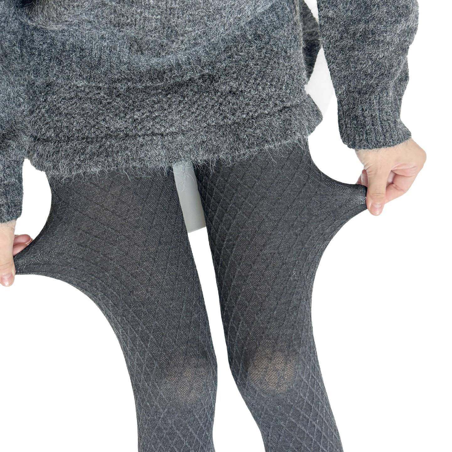 秋冬气质小菱格提花高级感打底裤显瘦连脚灰色连裤袜叠穿百搭裤袜,淘宝优惠券,粉丝福利购,淘宝优惠卷