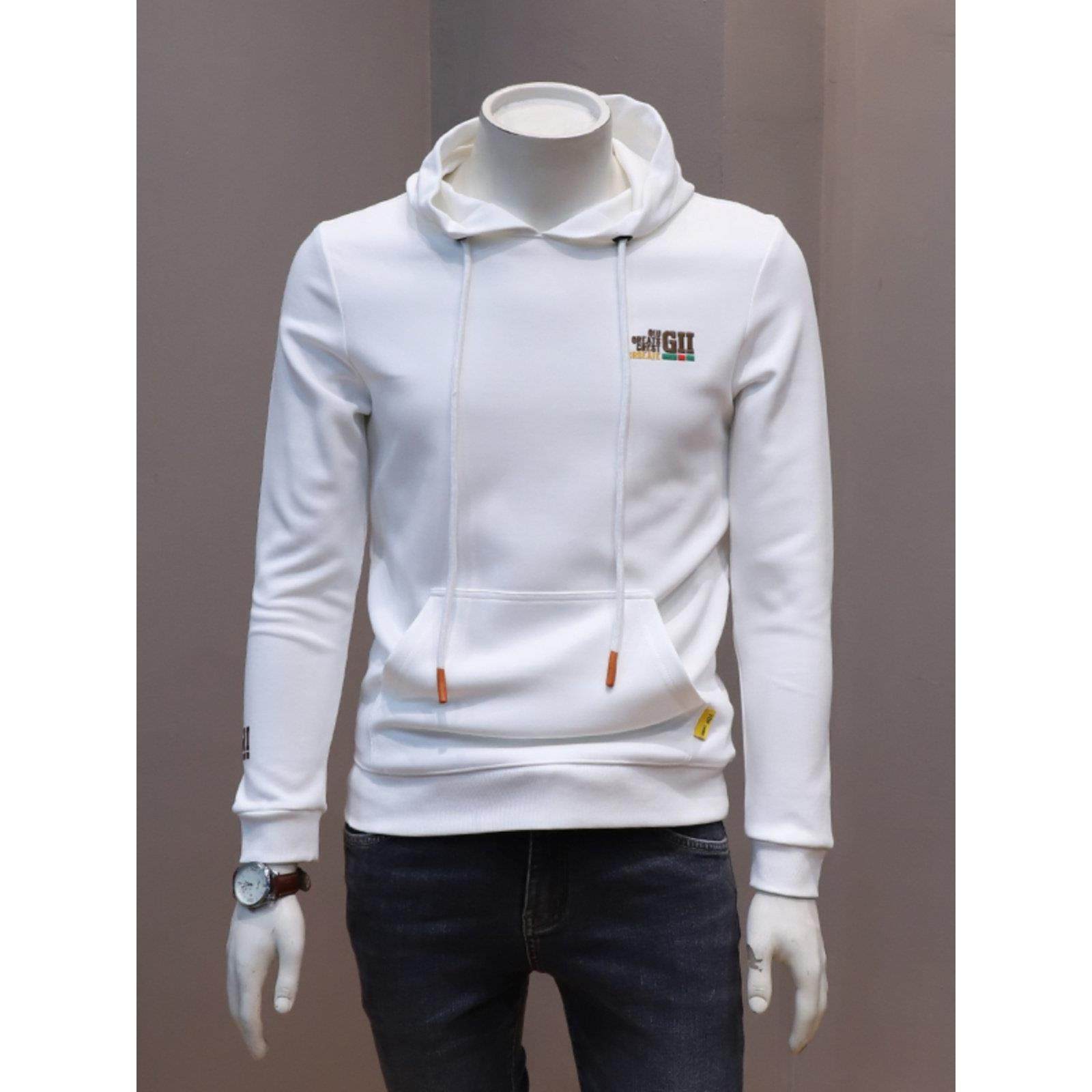 潮牌轻奢高端潮牌男士修身连帽卫衣春秋韩版青年潮流长袖上衣T恤,淘宝优惠券,粉丝福利购,淘宝优惠卷