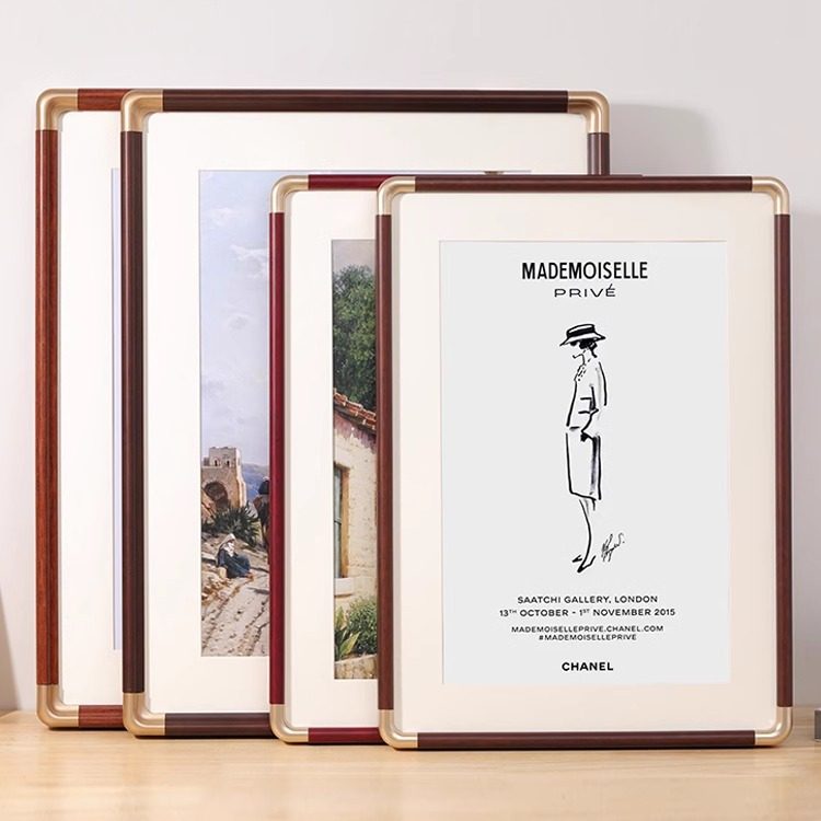 实木画框定制相框空框装裱中式简约挂墙a34k8开大小任意尺寸外框,淘宝优惠券,粉丝福利购,淘宝优惠卷