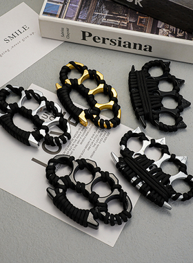 加厚指虎四指拳套戒指环拳扣