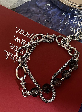 原创设计钛钢拼接手链