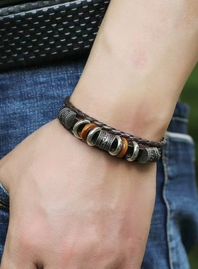 民族风饰品简约手工串珠多层手链