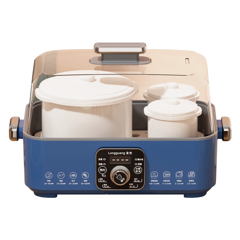 智电电用炖盅水一炖家全三自动隔锅29866炖炖盅能蒸瓷炖锅层家庭 - 图2