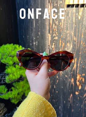 onface遮阳蝶形墨镜太阳镜