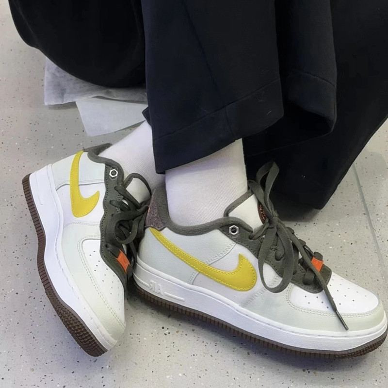 耐克/Nike Air Force 1  芥末黄女子空军休闲运动板鞋 FV3647-171,淘宝优惠券,粉丝福利购,淘宝优惠卷