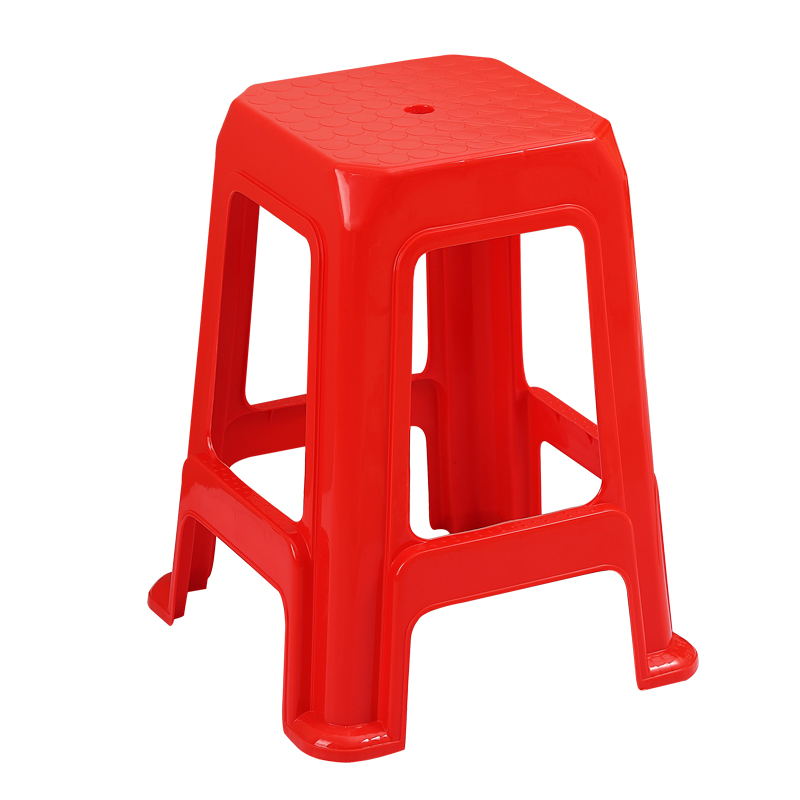 塑料凳子加高50cm55厘米商用熟胶凳子工厂流水线加厚方凳车间板凳-图1