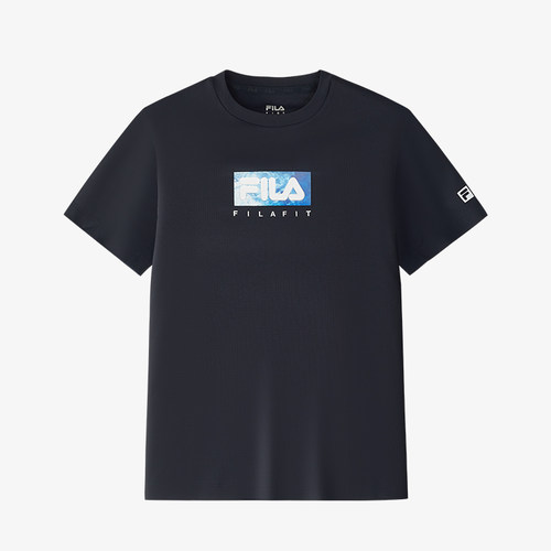 FILA斐乐儿童童装短T类2025年夏季新款男中大童针织短袖衫 - 图3