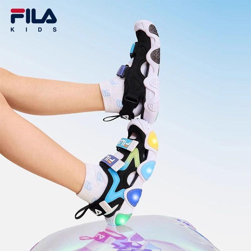 FILA斐乐童鞋儿童凉鞋2025夏季新款溯溪鞋男女小童魔术贴灯鞋海星,淘宝优惠券,粉丝福利购,淘宝优惠卷