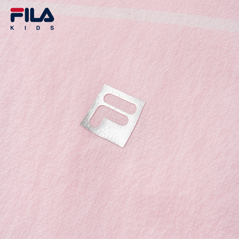 FILA斐乐儿童运动童装2024秋冬新款中大童梭织运动服女童连帽外套 - 图2