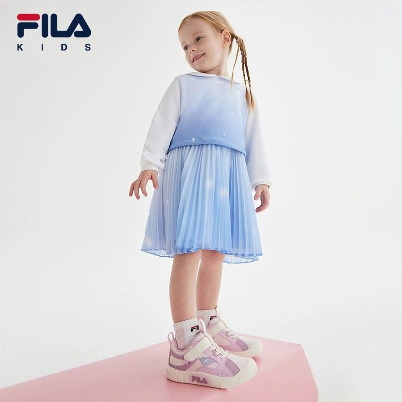 FILA斐乐儿童童鞋魔术贴休闲鞋2024春季新款小童男女童经典板鞋潮,淘宝优惠券,粉丝福利购,淘宝优惠卷