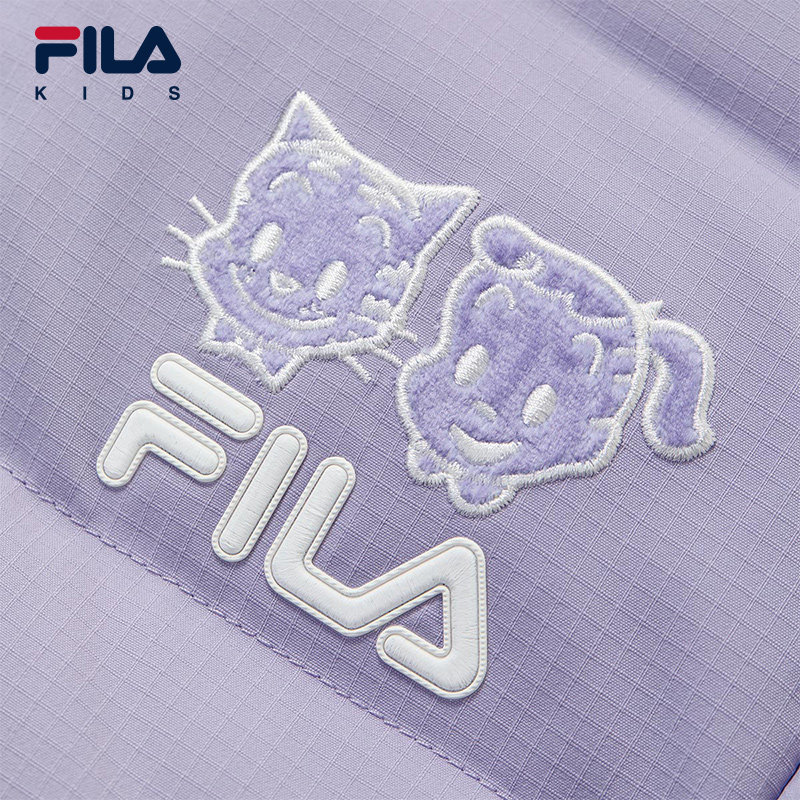 FILA斐乐童装儿童马甲2024冬新款轻薄羽绒马甲女童中大童保暖外套,淘宝优惠券,粉丝福利购,淘宝优惠卷