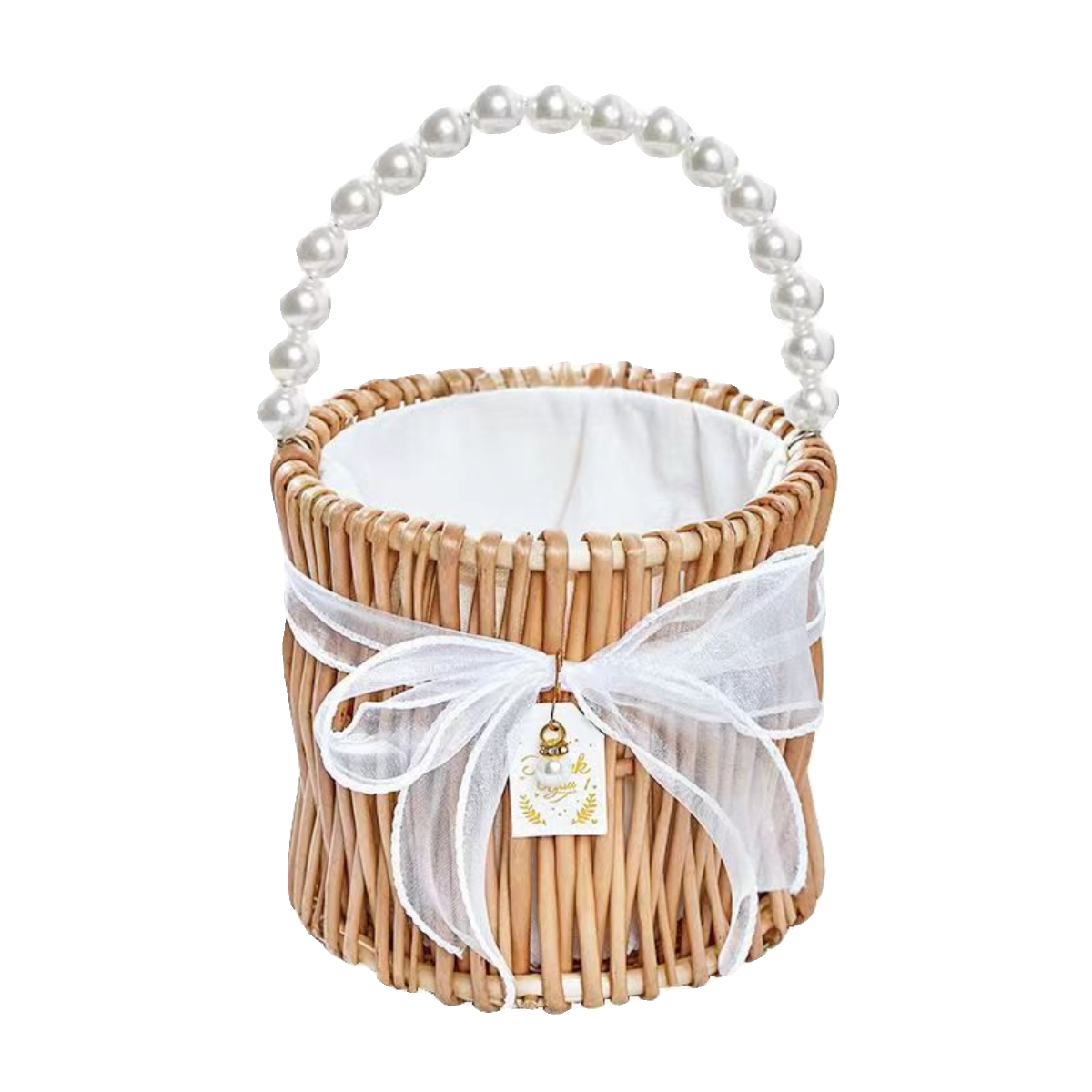 编织手提珍珠伴手礼提篮满月结婚伴娘生日活动小礼品盒竹编女包包 - 图3