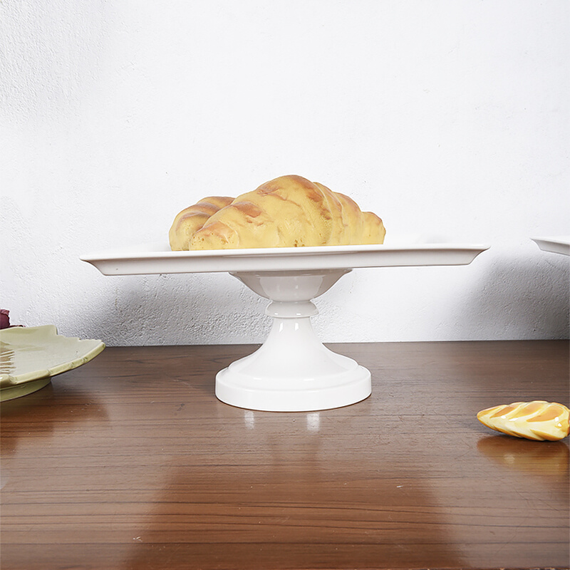 58包邮Martha Stewart玛莎斯图白色陶瓷蛋糕架甜点心托盘裱花台 - 图2