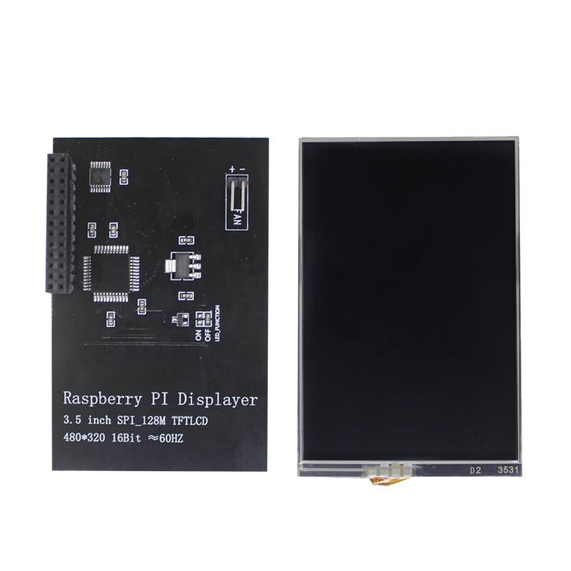 大陆胜树莓派4代B型 Raspberry Pi 4B 3.5寸显示屏 风扇触摸屏幕 - 图0