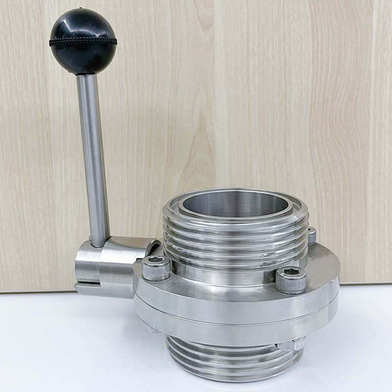 精选304不锈钢T型蝶阀整套卫生级手动ISO方型阀SMS螺纹碟阀内丝活,淘宝优惠券,粉丝福利购,淘宝优惠卷