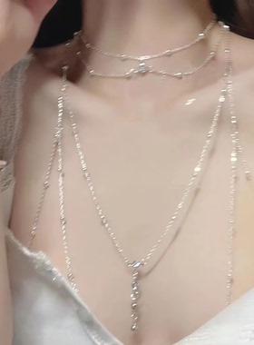 项链胸链身体链锁骨链女款网红叠戴项链爆款配饰