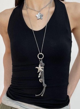 韩系ins风海星五角星爱心绳子挂件复古y2k辣妹小众包包挂饰钥匙扣