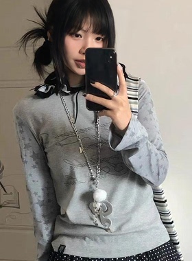 千禧辣妹古早感音符翅膀项链y2k日系亚文化锁骨链小众高级感颈链