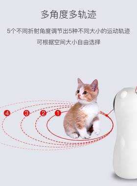 直供小熊激光逗猫器LED红光镭射猫猫智能玩具自动激光逗猫器
